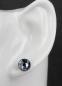 Preview: Crystal Blue Shade - Black Jack Ohrstecker LE